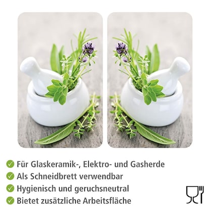 Artikelbild 3 für WENKO Herdabdeckplatten Kräutergarten bunt, 2 St., Artikelnummer 530417