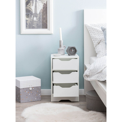 Artikelbild 3 für WOHNLING Nachttisch weiß 31,0 x 31,0 x 49,0 cm, Artikelnummer 907313