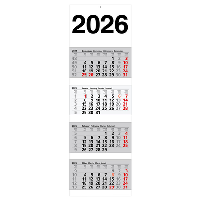 Artikelbild 7 für 4-Monats-Wandkalender 2026, Artikelnummer 547857