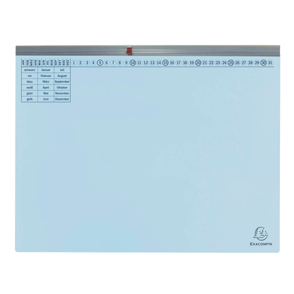 Artikelbild 13 für 25 Exacompta Hängehefter Exaflex Karton hellblau 1 x Amtsheftung, Artikelnummer 111029
