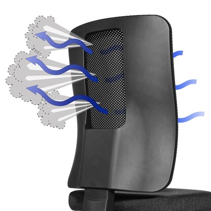 Artikelbild 6 für Topstar Bürostuhl Open X (N), OX1000 G200 Stoff schwarz, Gestell schwarz, Artikelnummer 683678