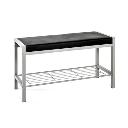 Artikelbild 4 für HAKU Möbel Schuhbank 90550 schwarz Metall 80,0 cm, Artikelnummer 559171