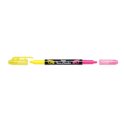 Artikelbild für Pentel Twin Checker SLW8-GP Textmarker gelb, 1 St., Artikelnummer 861127