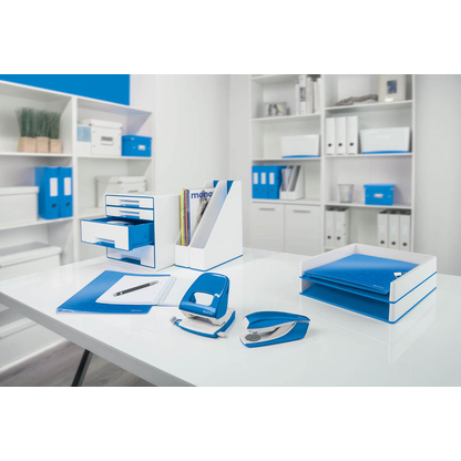 Artikelbild 4 für AKTION: LEITZ Briefablage WOW Duo Colour perlweiß/blau mit Prämie nach Registrierung, Artikelnummer 313508