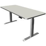 Artikelbild 1 für Kerkmann Move 3 Premium elektrisch höhenverstellbarer Schreibtisch lichtgrau rechteckig, T-Fuß-Gestell silber 180,0 x 80,0 cm, Artikelnummer 174047