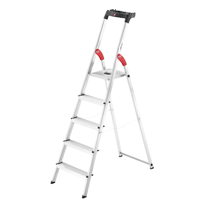 Artikelbild 9 für Hailo Stehleiter einseitig L60 StandardLine silber 5 Stufen, H: 184,0 cm, Artikelnummer 825974
