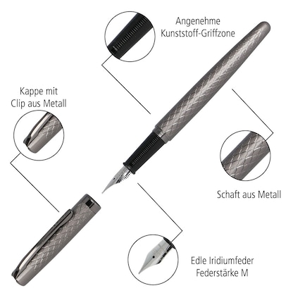 Artikelbild 4 für ONLINE® Eleganza Diamond Patronenfüller rosegold M (mittel), Artikelnummer 837142