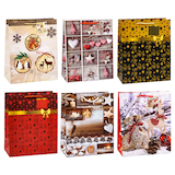 Artikelbild 1 für 12 TSI Geschenktüten Weihnachten Serie 9 Motiv sortiert 26,0 x 32,0 cm, Artikelnummer 773661