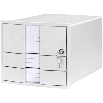 Artikelbild 5 für HAN Schubladenbox IMPULS mit Schloss weiß 1018-12, DIN A4 mit 3 Schubladen, Artikelnummer 661682