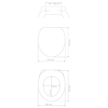 Artikelbild 2 für WENKO WC-Sitz Prima schwarz, Artikelnummer 811817