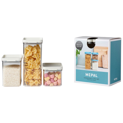 Artikelbild 2 für MEPAL Vorratsdosen-Set Omnia weiß 0,7/1,1/2,0 l, 1 Set, Artikelnummer 434286