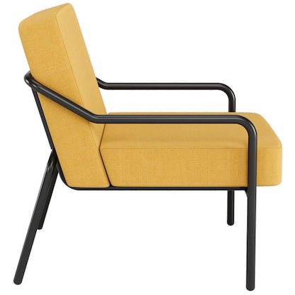 Artikelbild 2 für medso powered by PAPERFLOW Sessel MEDSO M gelb schwarz Stoff, 1 St., Artikelnummer 522266