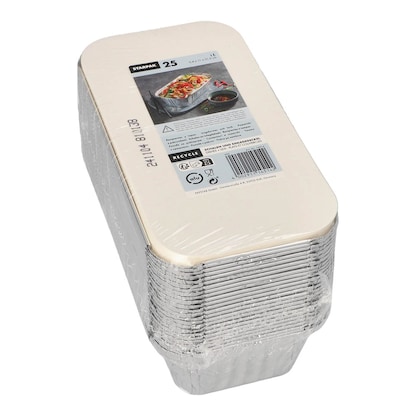 Artikelbild 3 für 25 STARPAK Aluschalen mit Deckel 1000 ml, Artikelnummer 242877
