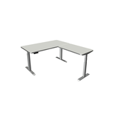 Artikelbild 1 für Kerkmann Move 3 Premium elektrisch höhenverstellbarer Schreibtisch lichtgrau L-Form, T-Fuß-Gestell silber 160,0 x 180,0 cm, Artikelnummer 174104