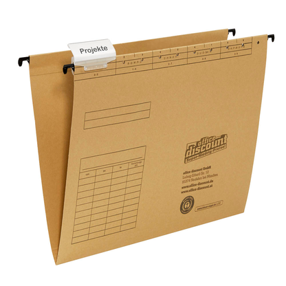 Artikelbild 2 für AKTION: 50 office discount Hängemappen naturbraun + GRATIS office discount Zettelbox, Artikelnummer 532467