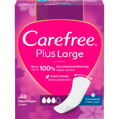 Artikelbild für Carefree Slipeinlagen Plus Large mit Frischeduft für Slip, 48 St., Artikelnummer 537999