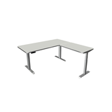 Artikelbild 1 für Kerkmann Move 3 Premium elektrisch höhenverstellbarer Schreibtisch lichtgrau L-Form, T-Fuß-Gestell silber 180,0 x 180,0 cm, Artikelnummer 174132