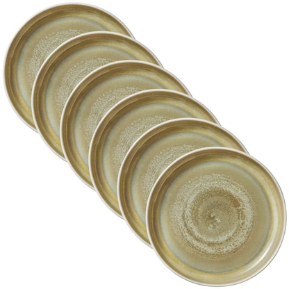 Artikelbild für 6 HEART & SOUL Suppenteller Perfect Match Thyme hellgrün 24,0 cm, Artikelnummer 109577