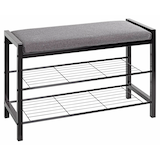 Artikelbild 1 für HAKU Möbel Schuhbank 54544 schwarz, grau Metall 75,0 cm, Artikelnummer 296887