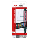 Artikelbild 1 für Pentel Wet Erase SMW26-PRO4MX1EU Kreidemarker farbsortiert 1,5 - 4,0 mm, 4 St., Artikelnummer 861102