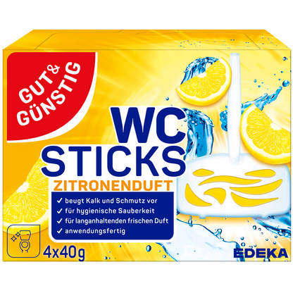 Artikelbild für GUT&GÜNSTIG WC-Duftspüler Zitronenduft, 4 St., Artikelnummer 513589