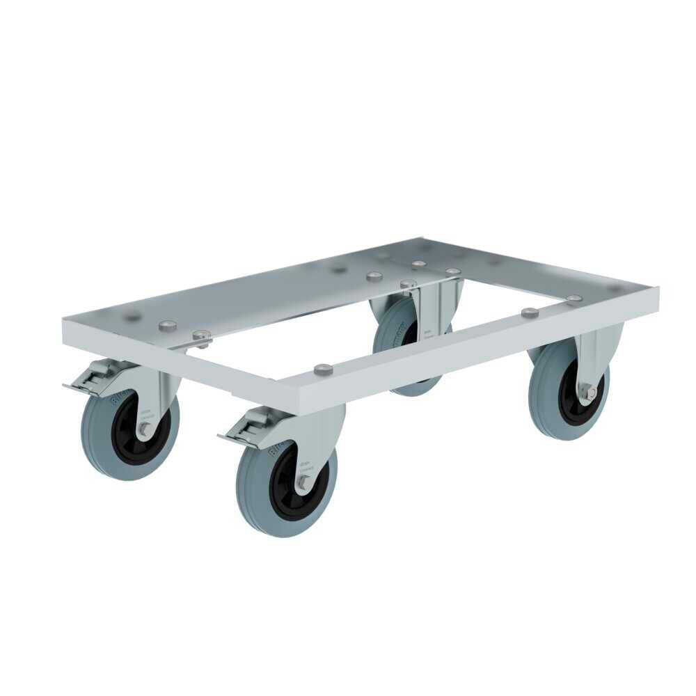 MUNK Transportroller silber 60,0 cm 40,0 cm bis 150,0 kg | office discount