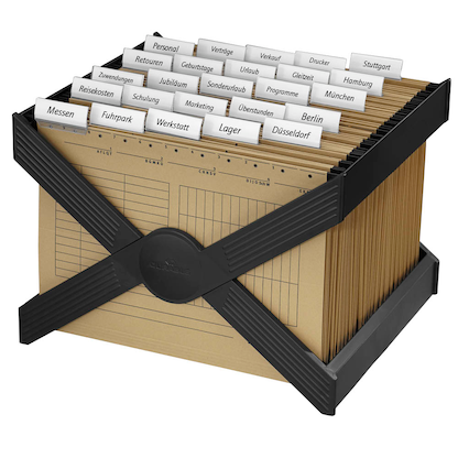 Artikelbild 2 für DURABLE Hängeregistraturkorb mit Mappen CARRY anthrazit, Artikelnummer 471003