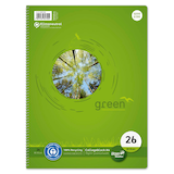 Artikelbild 1 für Ursus Collegeblock green Lineatur 26 kariert DIN A4 Außenrand, 1 Block, Artikelnummer 907663