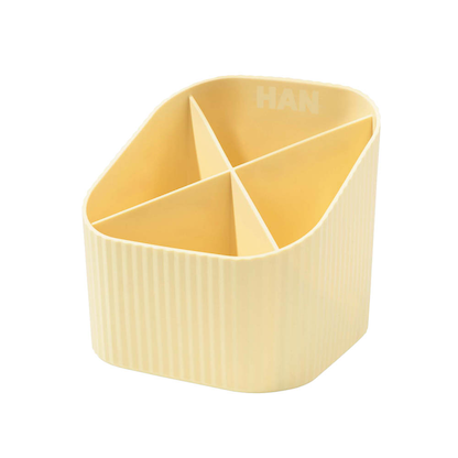 Artikelbild 2 für HAN Stiftehalter X-LOOP pastellgelb Kunststoff 4 Fächer 11,1 x 11,1 x 10,5 cm, Artikelnummer 372512