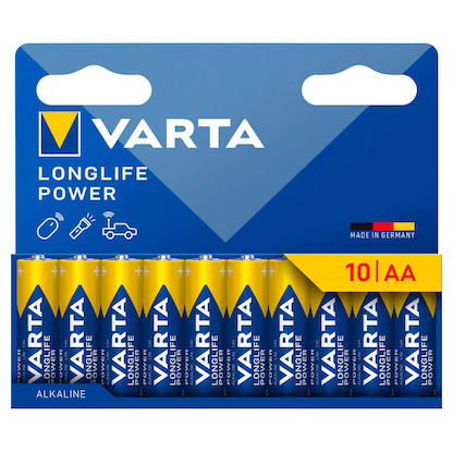 Artikelbild 3 für 10 VARTA Batterien LONGLIFE Power Micro AAA 1,5 V, Artikelnummer 404299