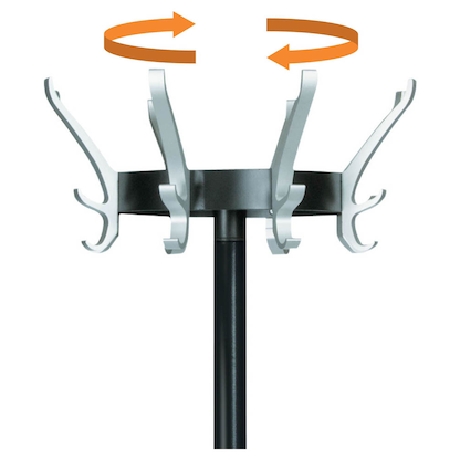 Artikelbild 3 für unilux Kleiderständer Cypres schwarz Metall 24 Haken 34,0 x 170,0 cm, Artikelnummer 499280