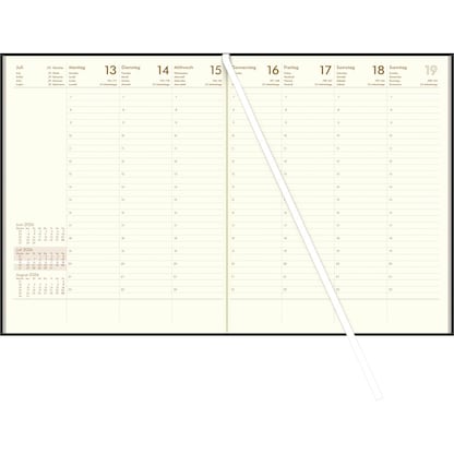 Artikelbild 3 für ZETTLER KALENDER Buchkalender Wochenbuch 2026 anthrazit, Artikelnummer 559267