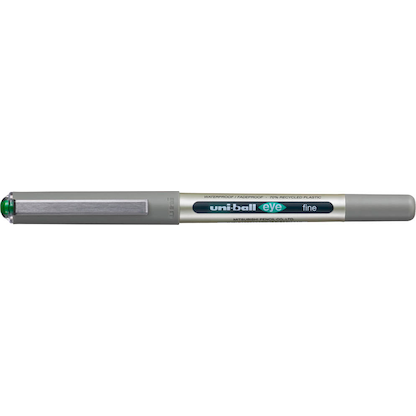 Artikelbild 2 für uni-ball eye fine UB-157E Tintenroller silber 0,4 mm, Schreibfarbe: grün, 1 St., Artikelnummer 932954