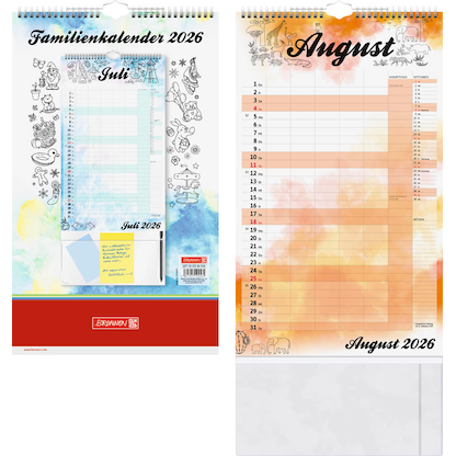 Artikelbild 17 für BRUNNEN Familienkalender Teamkalender 2026, Artikelnummer 594899
