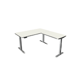 Artikelbild 1 für Kerkmann Move 3 Premium elektrisch höhenverstellbarer Schreibtisch weiß L-Form, T-Fuß-Gestell silber 160,0 x 180,0 cm, Artikelnummer 174092