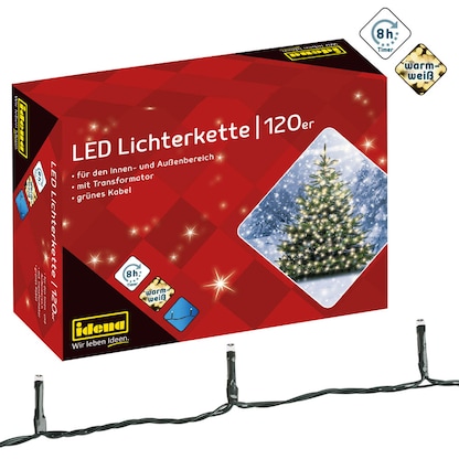 Artikelbild für Idena 120er LED Lichterkette grün 20,0 m, Artikelnummer 638284