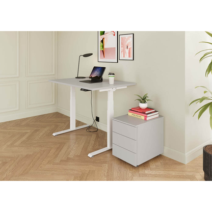 Artikelbild 5 für BaseLite Rollcontainer lichtgrau 3 Auszüge 39,5 x 54,8 x 51,0 cm, Artikelnummer 270296