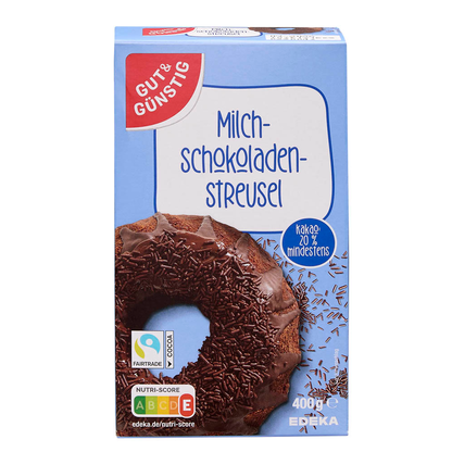 Artikelbild 13 für GUT&GÜNSTIG Milchschokoladenstreusel 400,0 g, Artikelnummer 576969