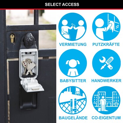 Artikelbild 6 für Master Lock® 5420EURD Schlüsseltresor silber Zahlenschloss, Artikelnummer 727721