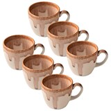 Artikelbild 1 für 6 HEART & SOUL Espressotassen Perfect Match Oyster braun 0,08 l, Artikelnummer 106787