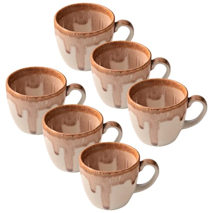 Artikelbild 22 für 6 HEART & SOUL Espressotassen Perfect Match Oyster braun 0,08 l, Artikelnummer 106787