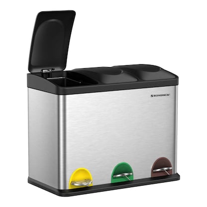 Artikelbild 2 für SONGMICS Mülltrenner 3 x 15,0 l edelstahl, Artikelnummer 262897