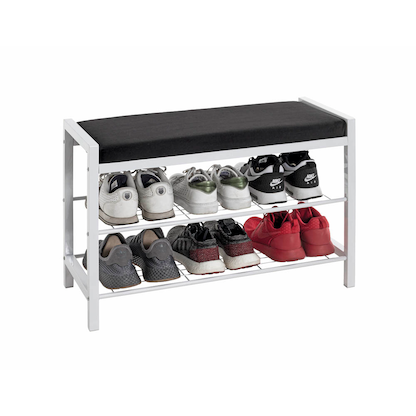 Artikelbild 3 für HAKU Möbel Schuhbank 54343 weiß, schwarz Metall 75,0 cm, Artikelnummer 296869