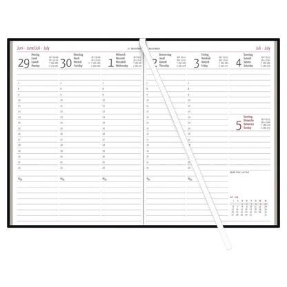 Artikelbild 3 für ZETTLER KALENDER Buchkalender Wochenplaner 2026 schwarz, Artikelnummer 559306