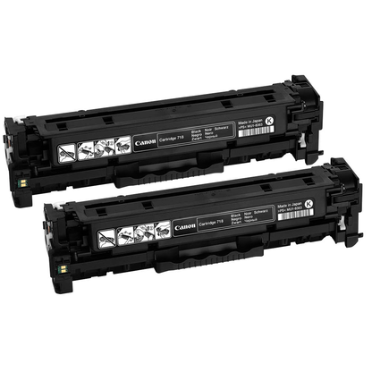 Artikelbild 3 für Canon 2x 718 BK schwarz Toner, 2er-Set, Artikelnummer 341002