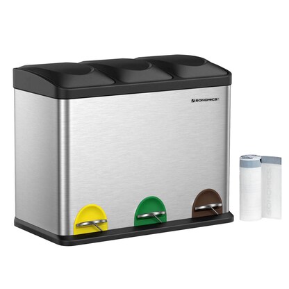 Artikelbild 18 für SONGMICS Mülltrenner 3 x 15,0 l edelstahl, Artikelnummer 262897