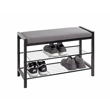 Artikelbild 3 für HAKU Möbel Schuhbank 54544 schwarz, grau Metall 75,0 cm, Artikelnummer 296887