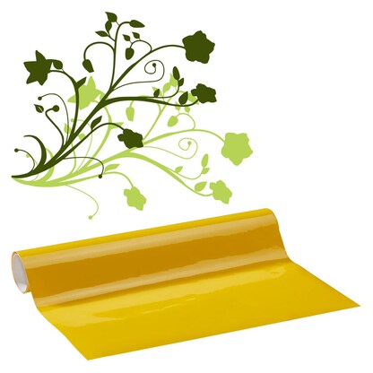 Artikelbild für plottiX Vinylfolie permanent gelb 31,5 cm x 1,0 m, 1 Rolle, Artikelnummer 266613