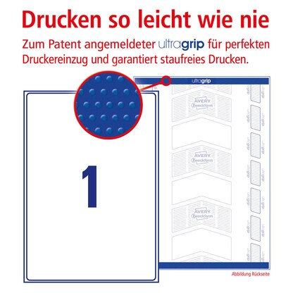 Artikelbild 7 für 100 AVERY Zweckform Versandetiketten L7167-100 weiß 199,6 x 289,1 mm, Artikelnummer 358051