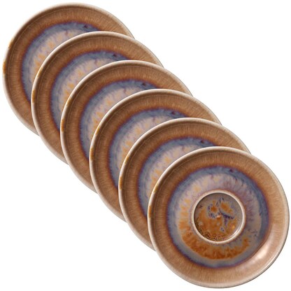 Artikelbild 1 für 6 HEART & SOUL Untertassen Perfect Match Oyster braun 14,0 cm, Artikelnummer 107017